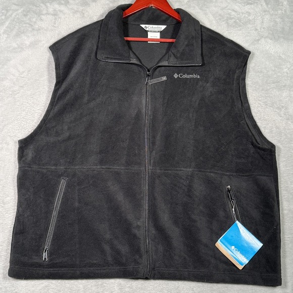 Columbia Other - Columbia Vest Mens 2XL Gray Fleece Full Zip Cathedral Peak Mountain Outdoor